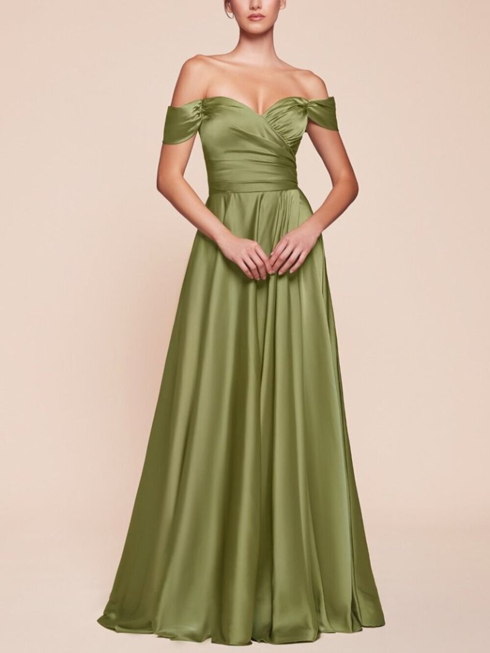NEW GREENERY Prom Gown Floor Length Formal Elegant Stunning 7485